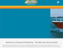 Tablet Screenshot of parawestparasailing.com